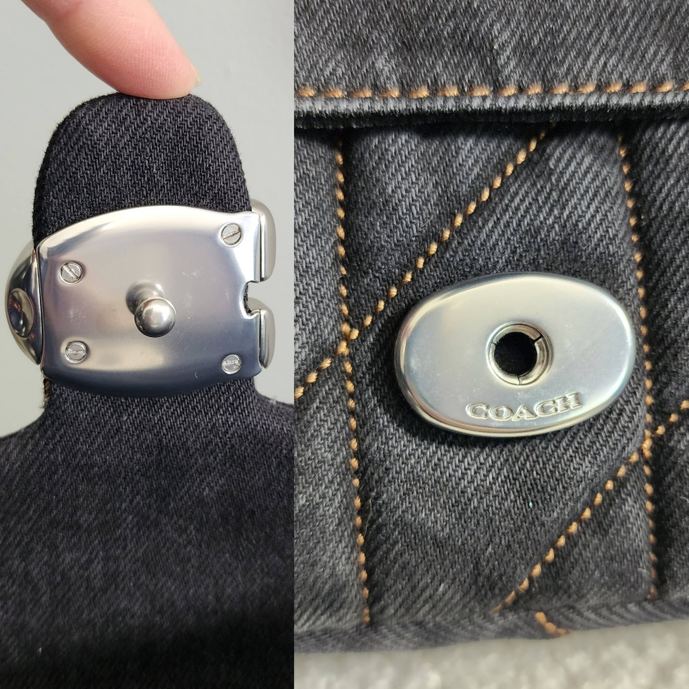 Coach Denim Tabby 2 Way Bag - Picture 8 of 16